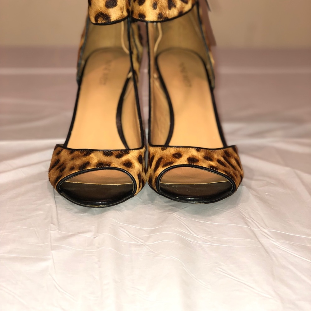 Open Toe Cheetah Print Heels